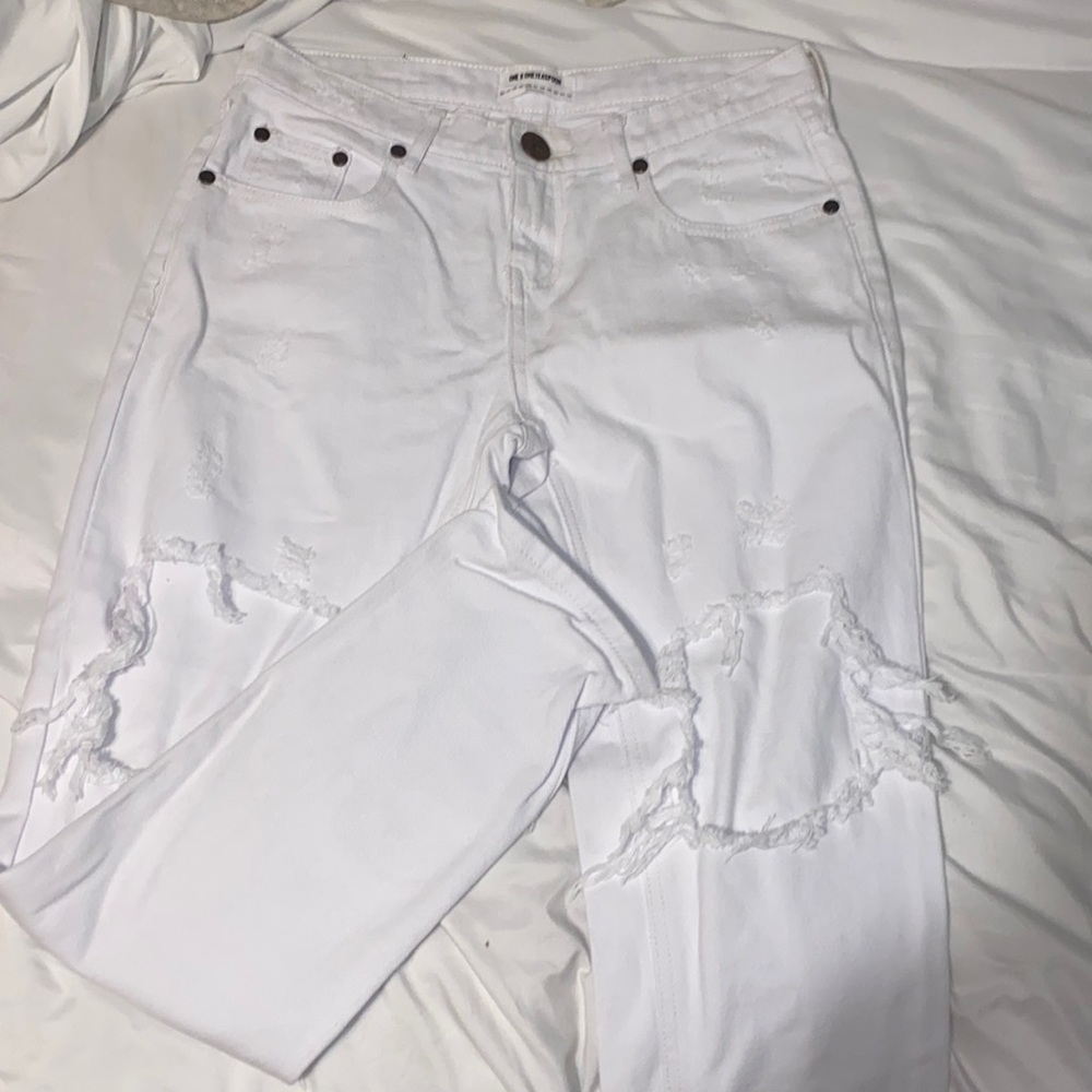 White denim jeans size 26 w.